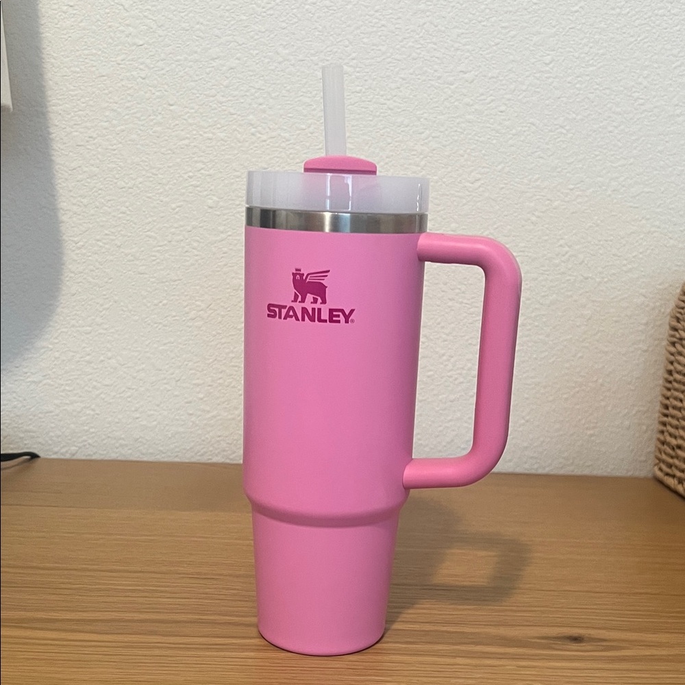 Stanley Pink Travel Tumbler with Handle